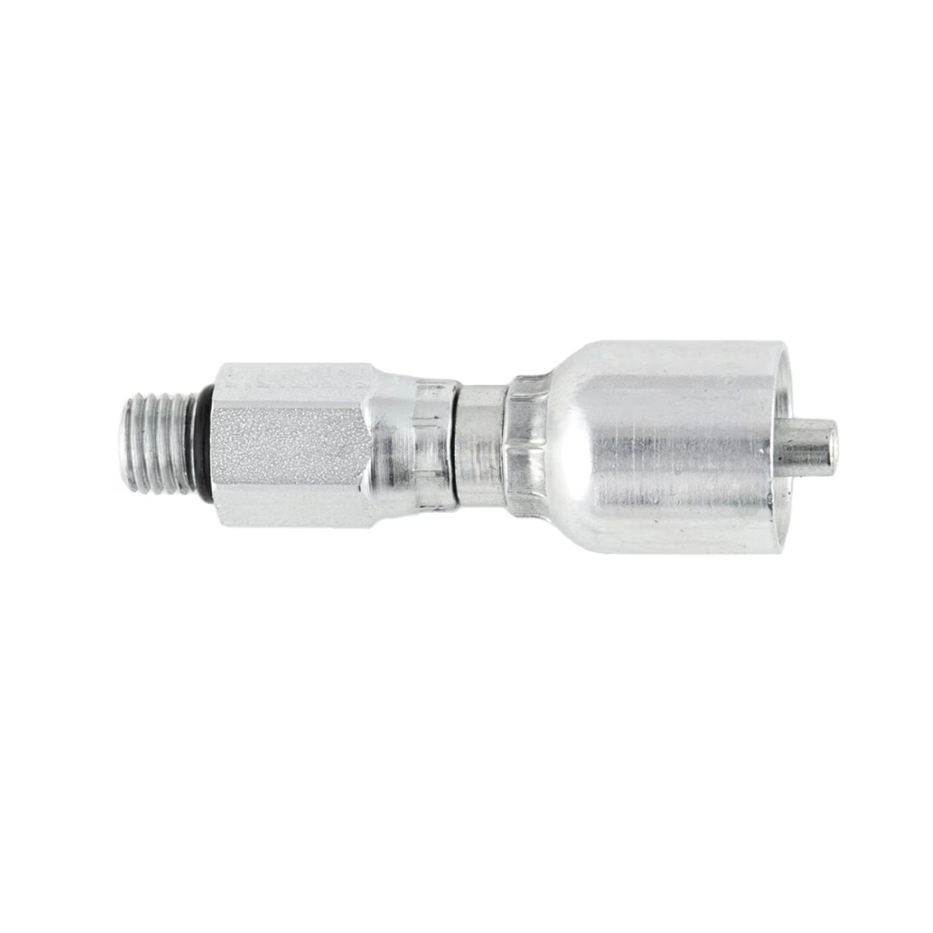 Crimp Style Hydraulic Hose Fitting - 43 Series Fittings Straight Male SAE Straight Thread with O-Ring - Swivel