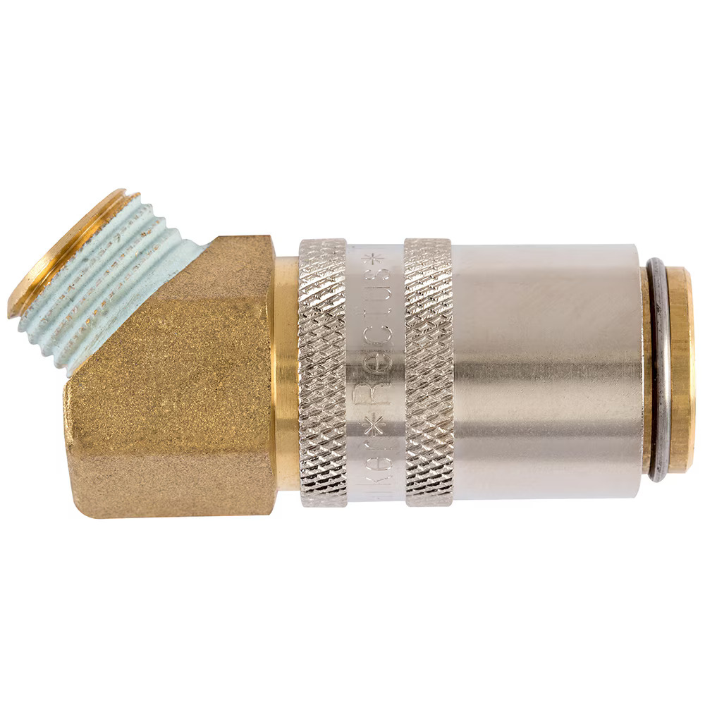 Serie 10  Straight-Through Hun Lynkobling (uden ventil) - Han Gevind - Messing