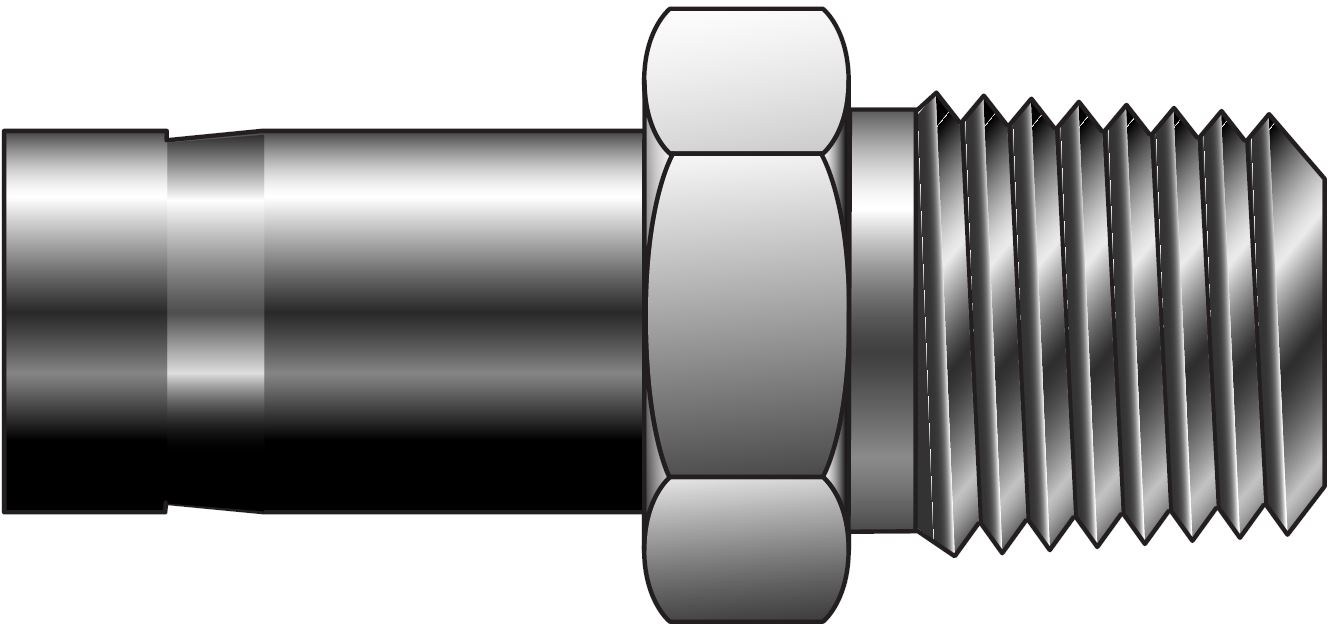 CPI - NPT Rør Ende Han Adapter For Tomme Rør