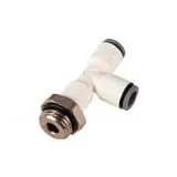 LIQUIfit® Push-In Fittings with Metal Adaptors Tee Tube Metric