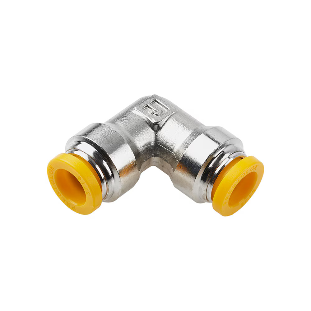 Push-to-Connect Nickel Plated Instant Fittings - Prestolok PLP Metal Elbow 90° Push-to-Connect Push-to-Connect Tube to Tube