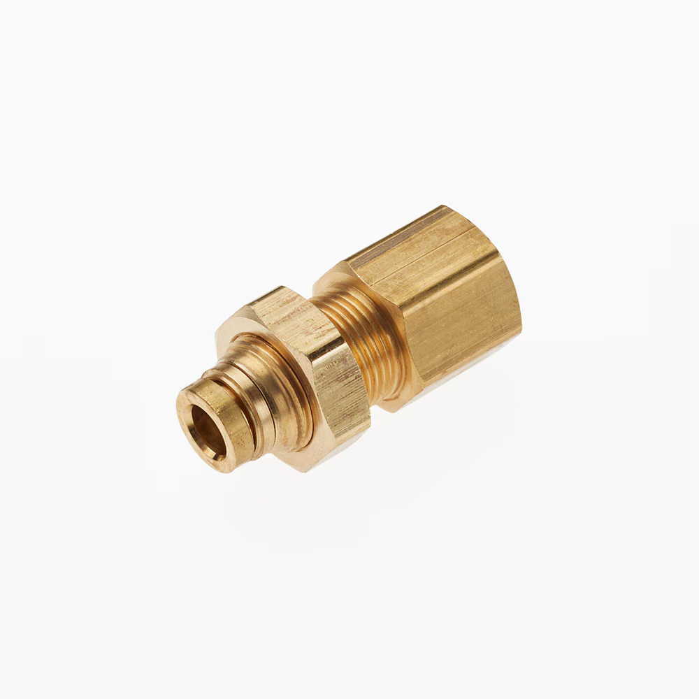 Air Brake D.O.T. composite & brass push-to-connect fittings - PTC & PTCR Bulkhead Tube to Female Pipe Push-to-Connect Female NPT