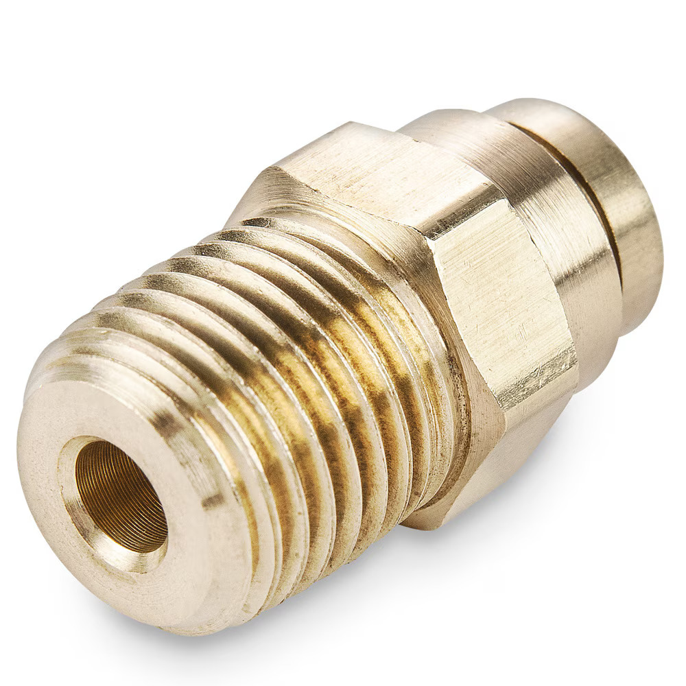 Air Brake D.O.T. composite & brass push-to-connect fittings - PTC & PTCR Connector Tube to Pipe Push-to-Connect Male NPT