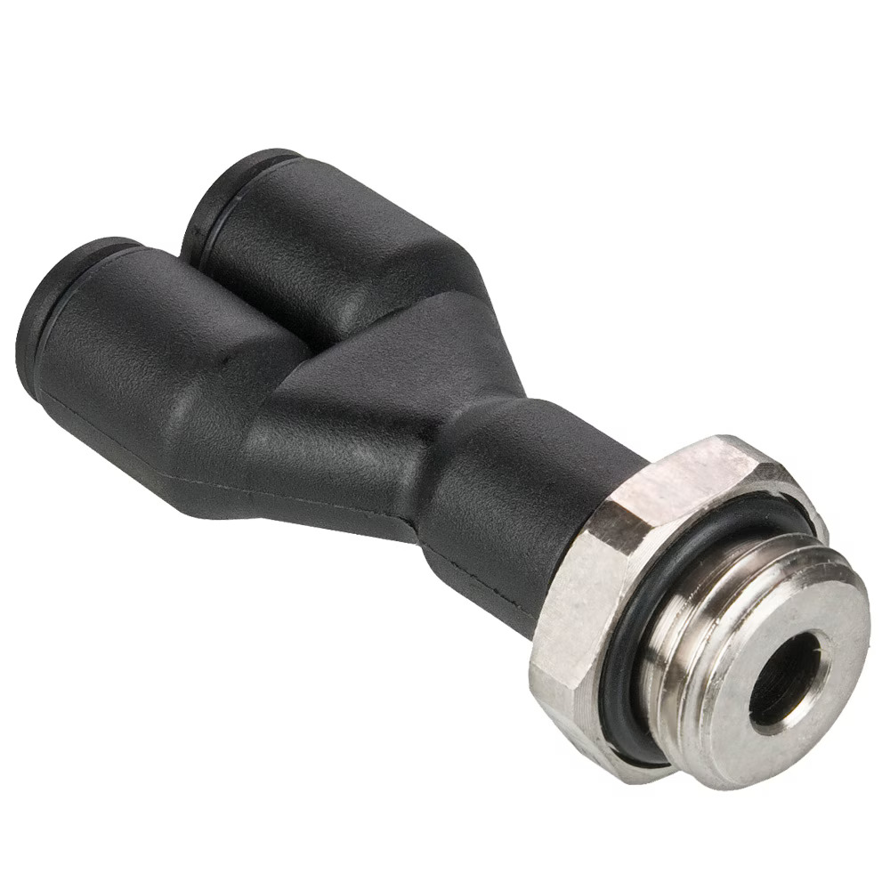 Composite Push-to-Connect Fittings - PLP Composite Wye Tube to Pipe Push-to-Connect BSPP