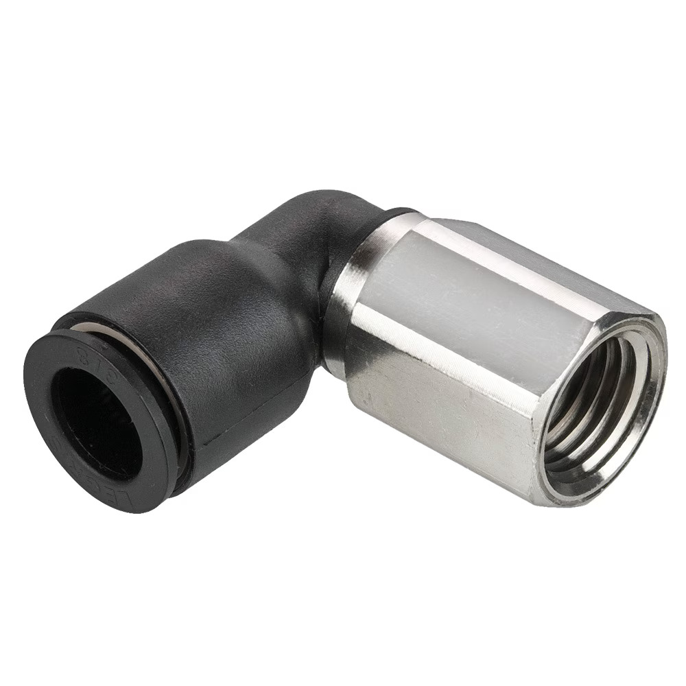 Composite Push-to-Connect Fittings - PLP Composite Elbow 90° Tube to Female Pipe Push-to-Connect BSPP