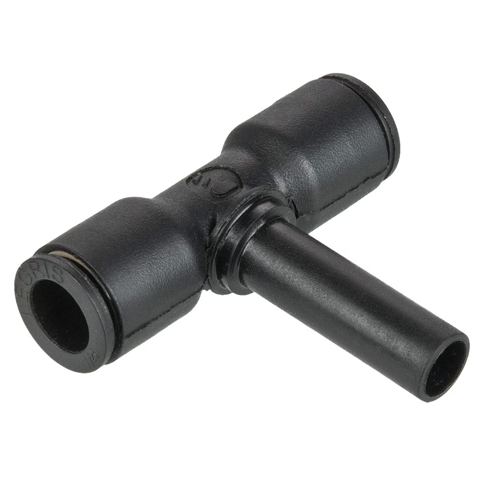 Composite Push-to-Connect Fittings - PLP Composite Branch Tee - Plug-in Tube to Tube Push-to-Connect Plug-in Stem