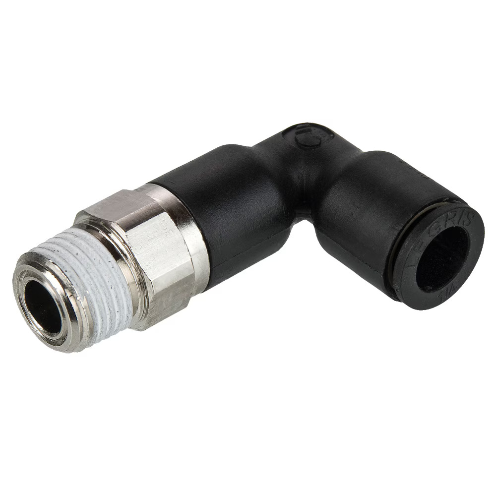 Composite Push-to-Connect Fittings - PLP Composite Elbow 90° - Extended Tube to Pipe Push-to-Connect NPT