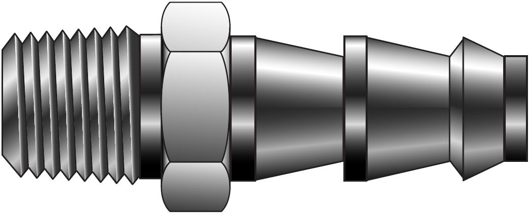 CPI - Push-Lok Til Han Adapter For Tomme Rør