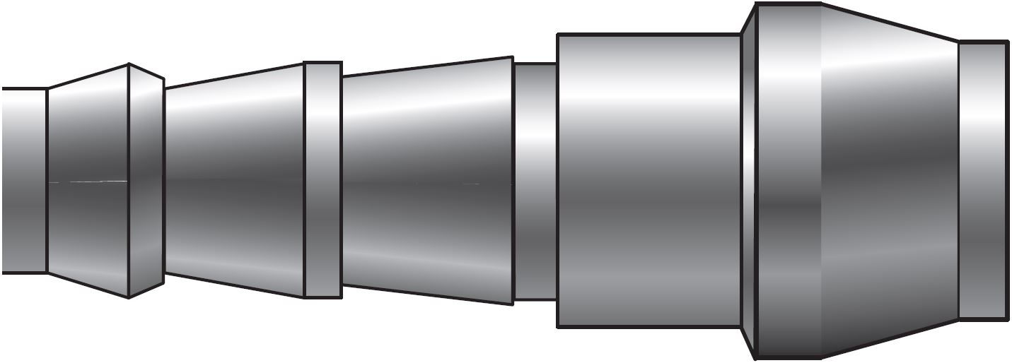 CPI - Push-Lok Til Port Samler For Tomme Rør