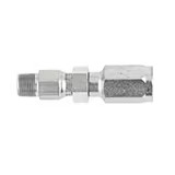 Field Attachable Hydraulic Hose Fitting - 42 Series Fittings Straight Male NPTF Pipe - Swivel Steel
