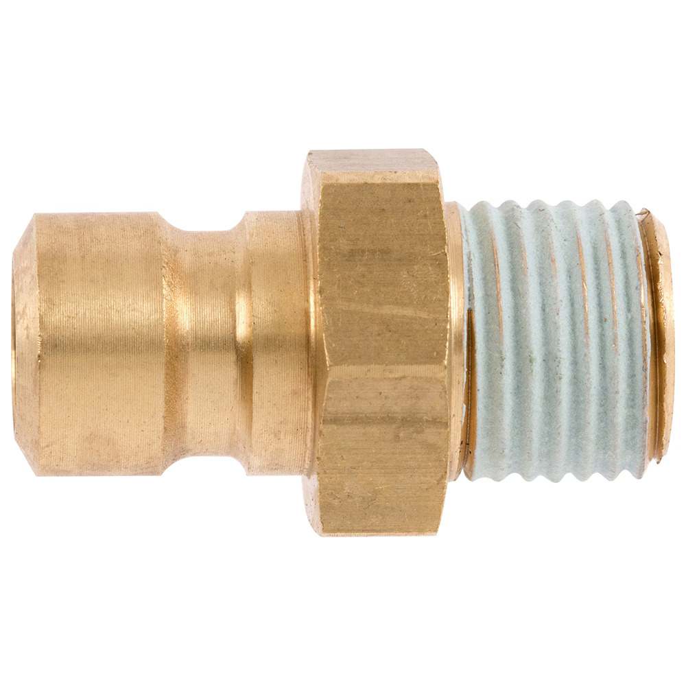 Serie 87  Straight-Through Han Lynkobling (uden ventil) - Han Gevind - Messing