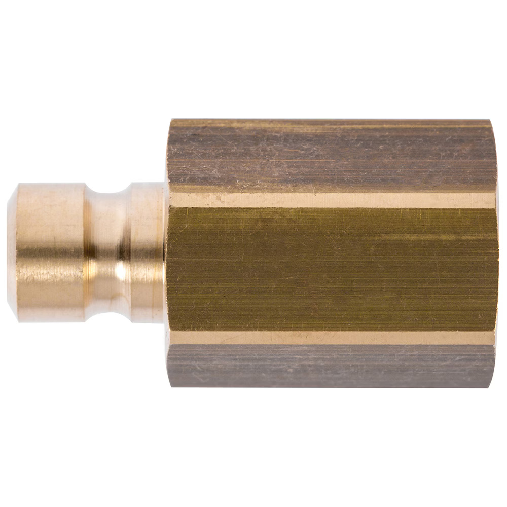 Serie 87  Straight-Through Han Lynkobling (uden ventil) - Hun Gevind - Messing