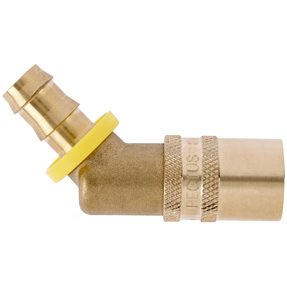 Serie 87  Straight-Through Hun Lynkobling (uden ventil) - Push-Lok - Messing