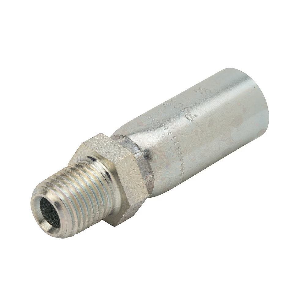 Permanent Crimp Fittings - CG Series Fittings Male NPTF Pipe - Rigid - Straight Stainless Steel