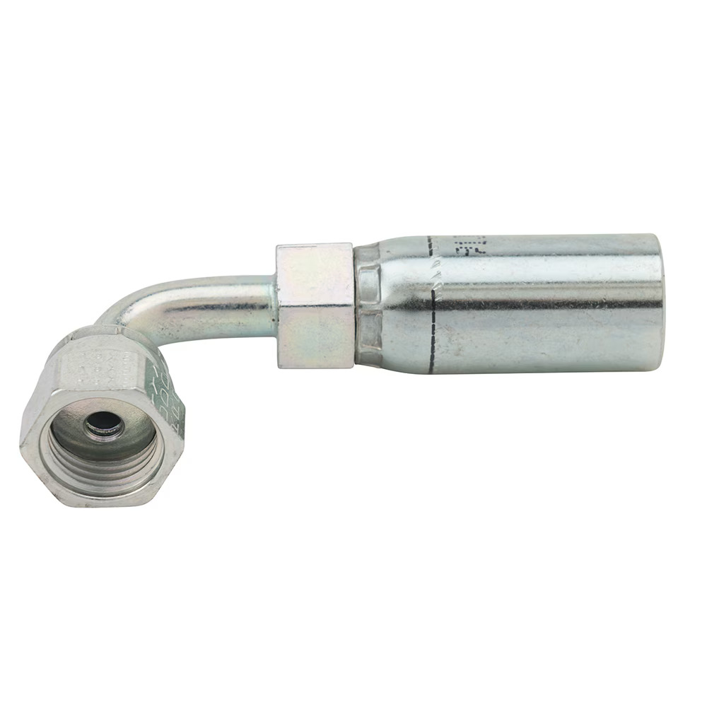 Permanent Crimp Fittings - CG Series Fittings Female Seal-Lok - Swivel - 90° Elbow - Short Drop Steel
