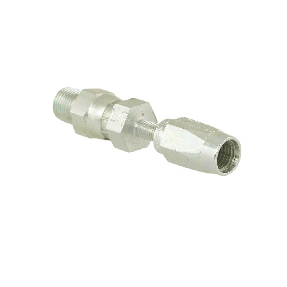 Field Attachable Fittings for HLB Hose – BU Series Male NPTF Pipe - Swivel - Straight