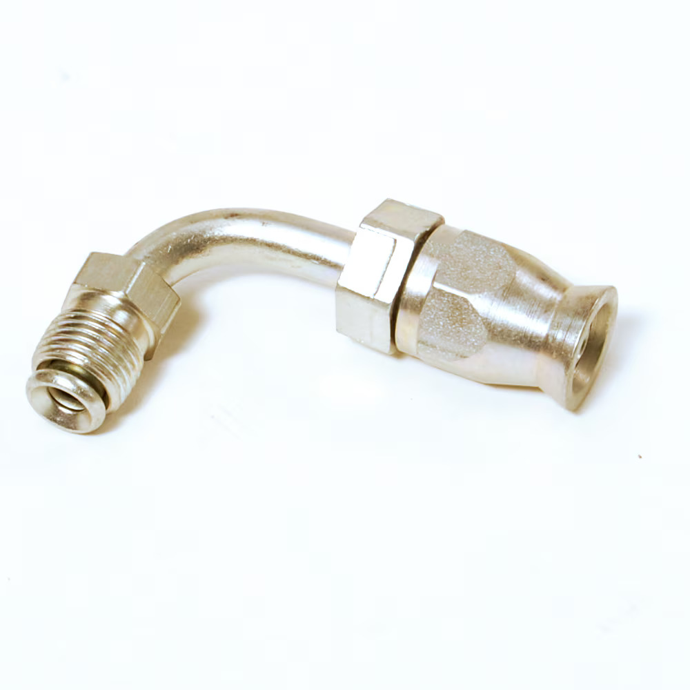 Field Attachable Fittings for PTFE Hose - 90 Series Male Inverted Swivel 90° Elbow