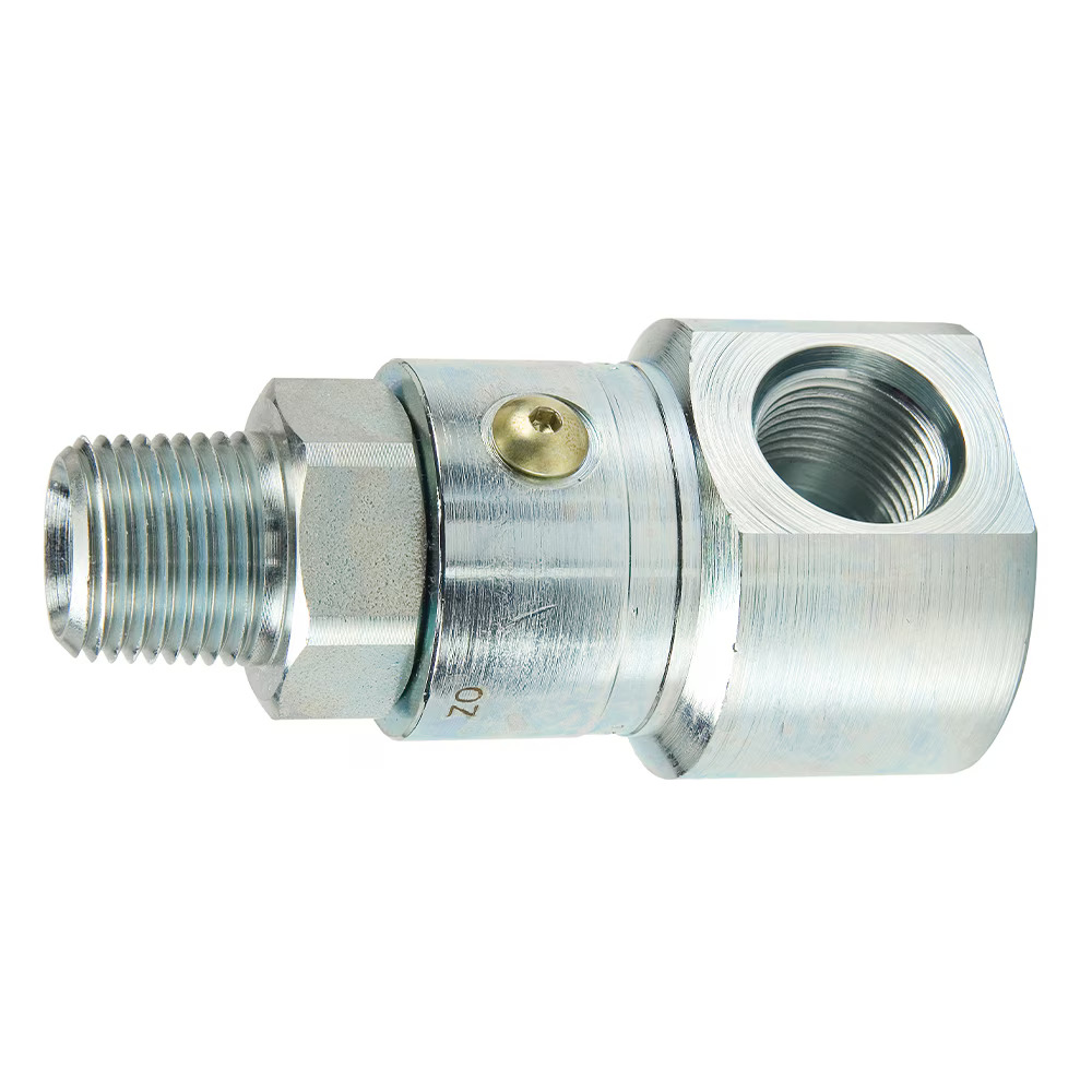 Hydraulic Inline & 90 Degree Elbow, High Pressure Swivels - PS Series Female SAE Straight Thread Male NPTF