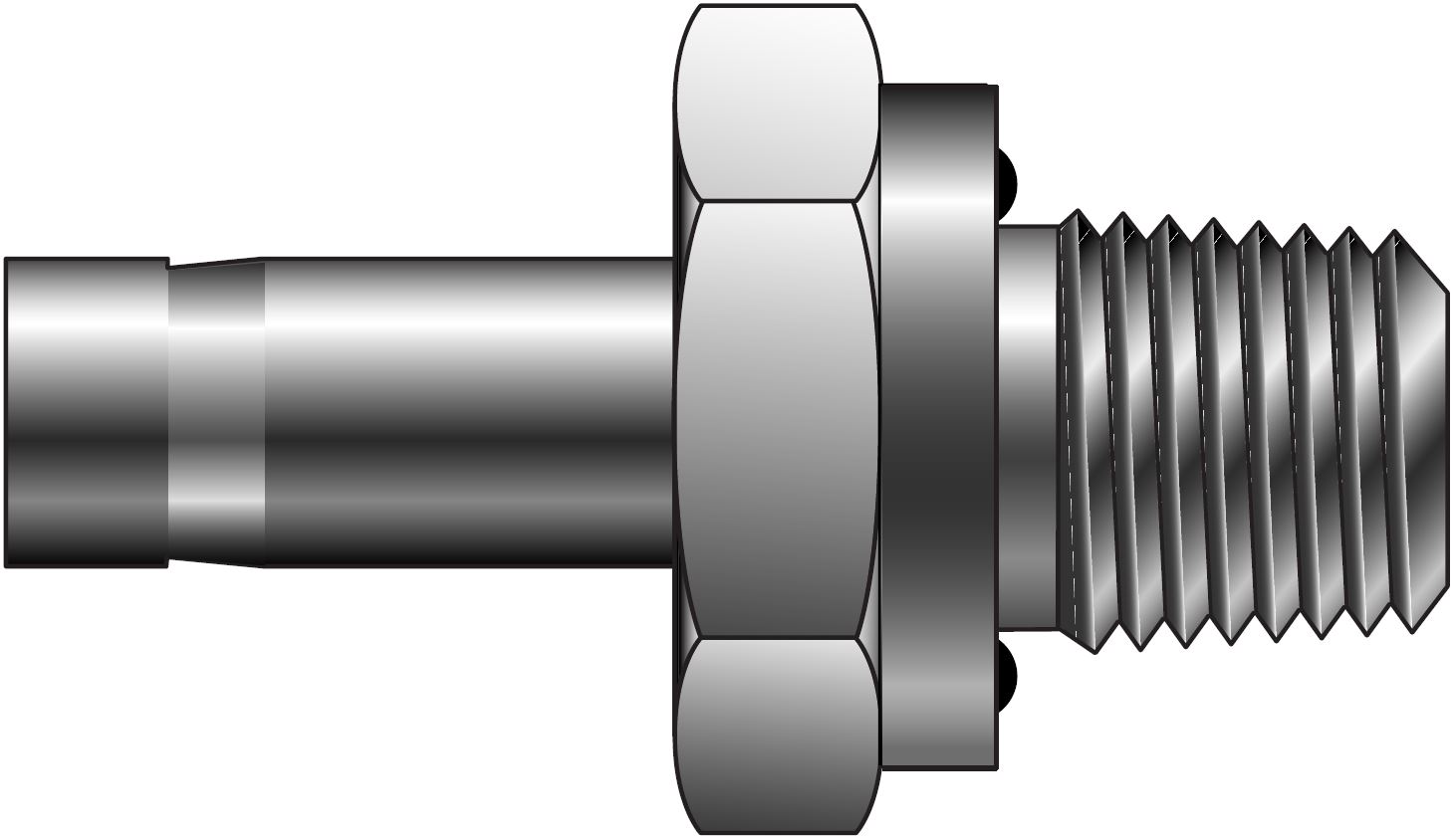 ALOK - Rør Ende Til O-Ring Rørgevind For Tomme Rør