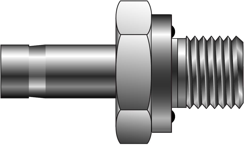 ALOK - Rør Ende Til O-Ring Lige Gevind For Tomme Rør