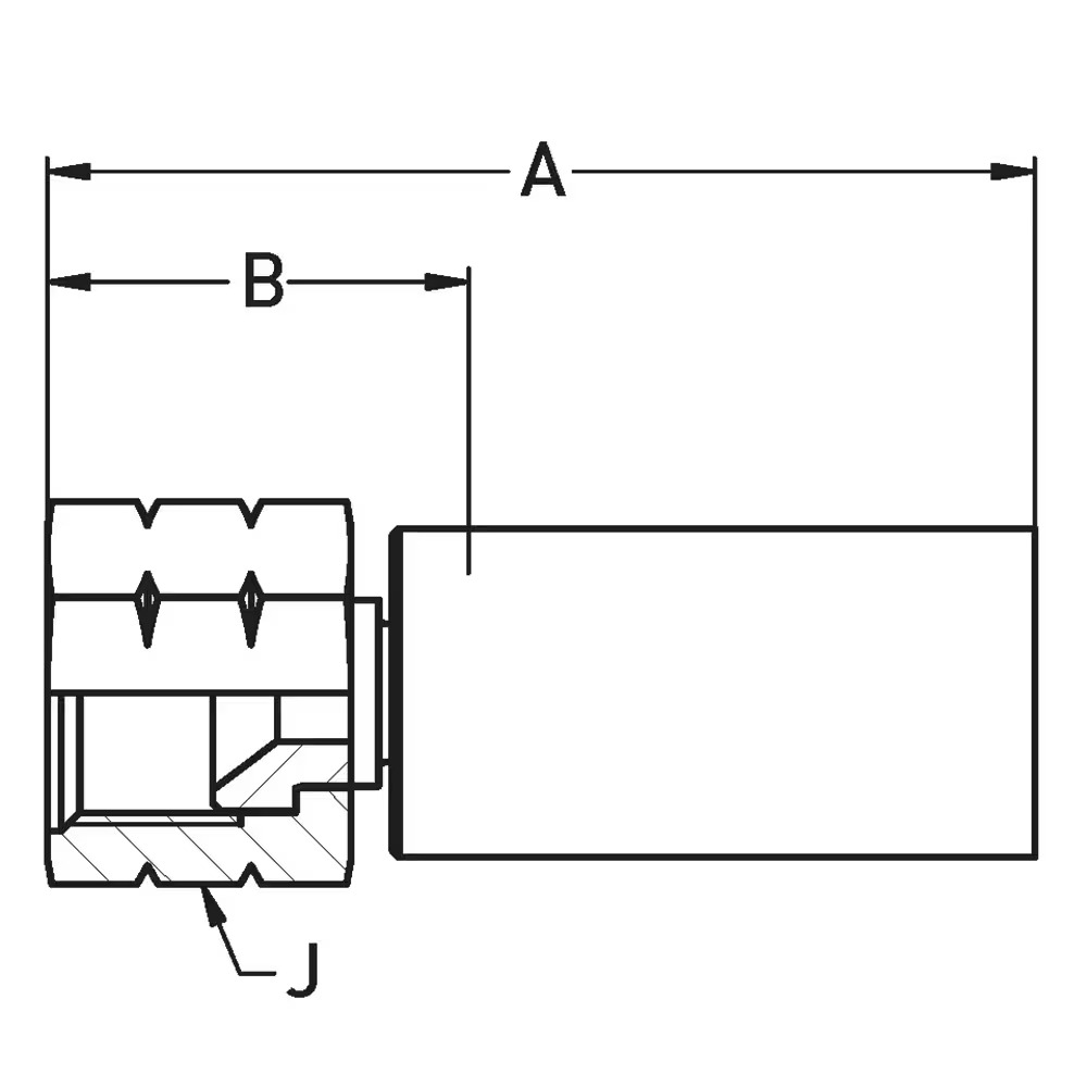 Crimped Thermoplastic UHP Hose Fittings TX Series 6 UNF