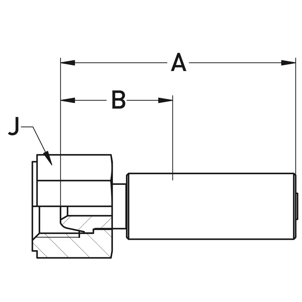 Crimped Thermoplastic UHP Hose Fittings TX Series U0 BSP