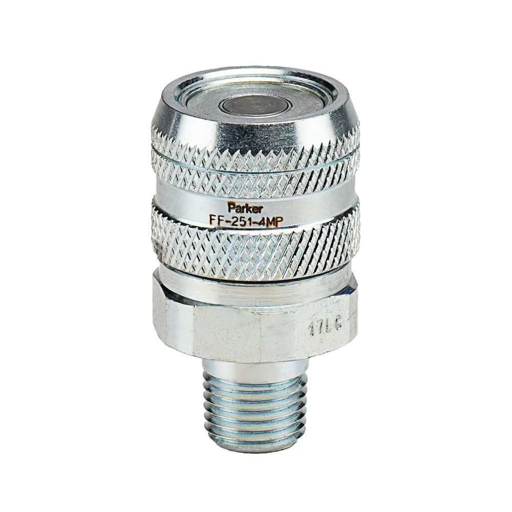 Non-Spill, Flat Face, ISO 16028 HTMA, Quick Couplings - FF and FC Series ff Female Coupler Male NPTF Non-spill