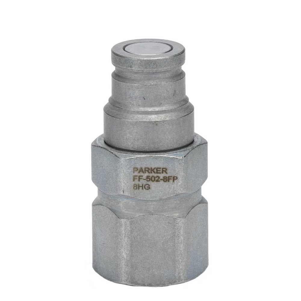 Non-Spill, Flat Face, ISO 16028 HTMA, Quick Couplings - FF and FC Series ff Male Nipple Female NPTF Non-spill