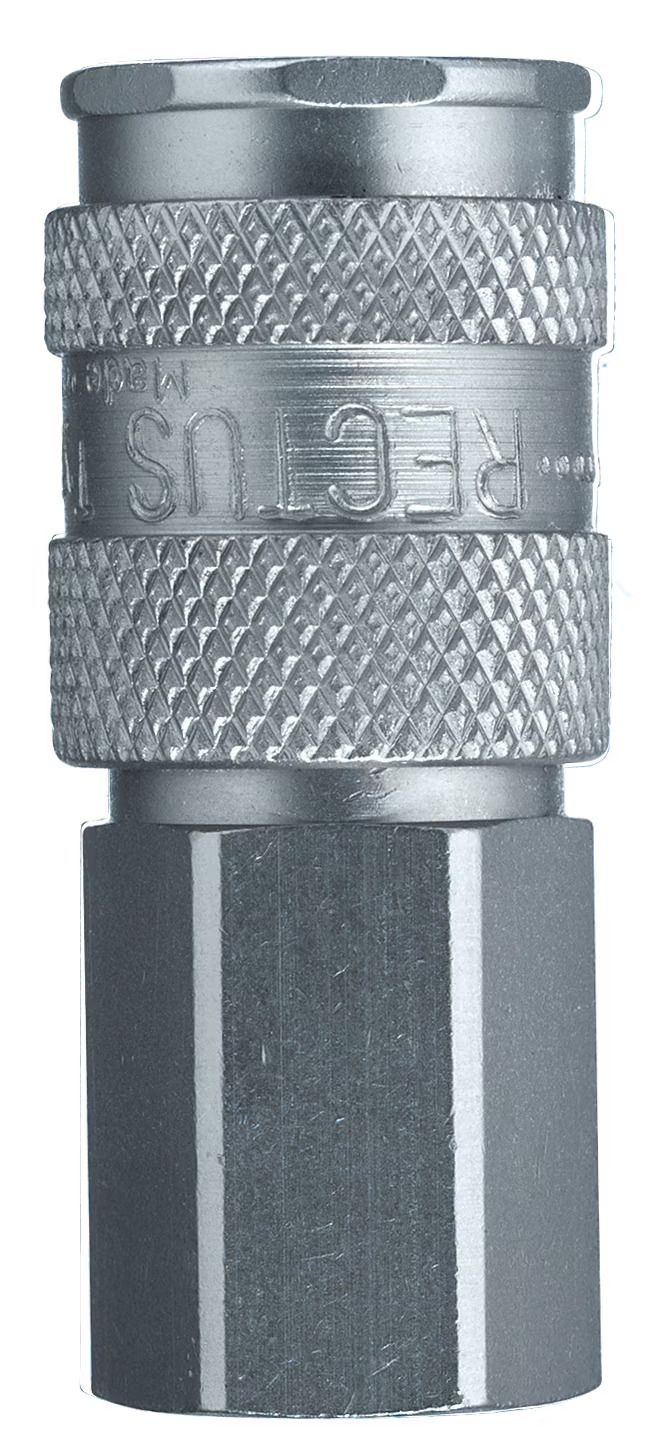 Serie 23  Single Shut-Off Hun Lynkobling (med ventil) - Hun Gevind - Messing