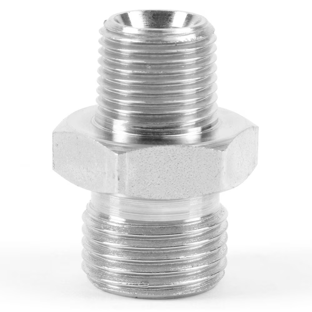 Lige Indskruning - BSPP 60° Konus Ende / Udvendig NPTF/NPT Gevind
