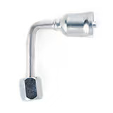 Crimp Style Hydraulic Hose Fitting – 26 Series Fittings Elbow 90° - Long Drop Female JIC 37° - Swivel