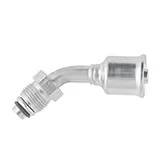 Crimp Style Hydraulic Hose Fitting – 26 Series Fittings Elbow 45° - Short Pilot Male Tube-O - Swivel