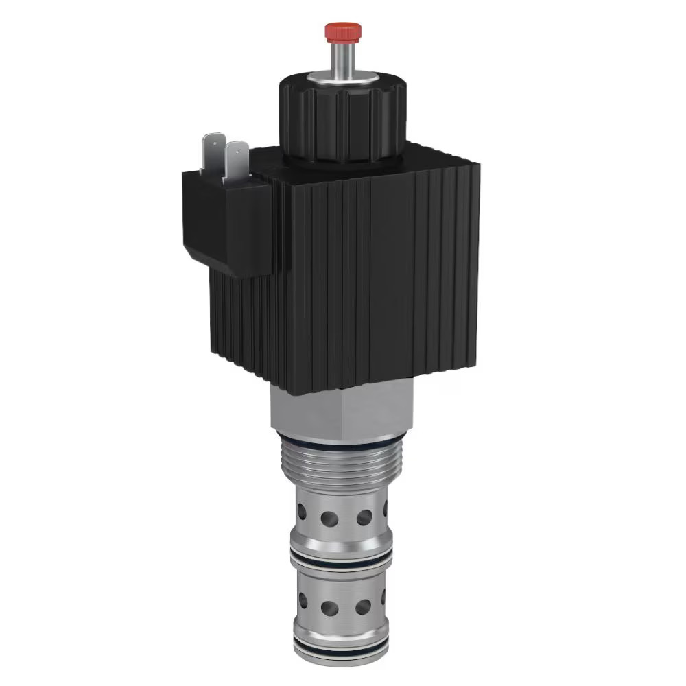 3 Way Solenoid Valves for High Pressure Hydraulic Applications 11 12 13 GAL/MIN 41.6 45.4 49.2 L/MIN Normally Closed Normally Open Selector Electrical Manual