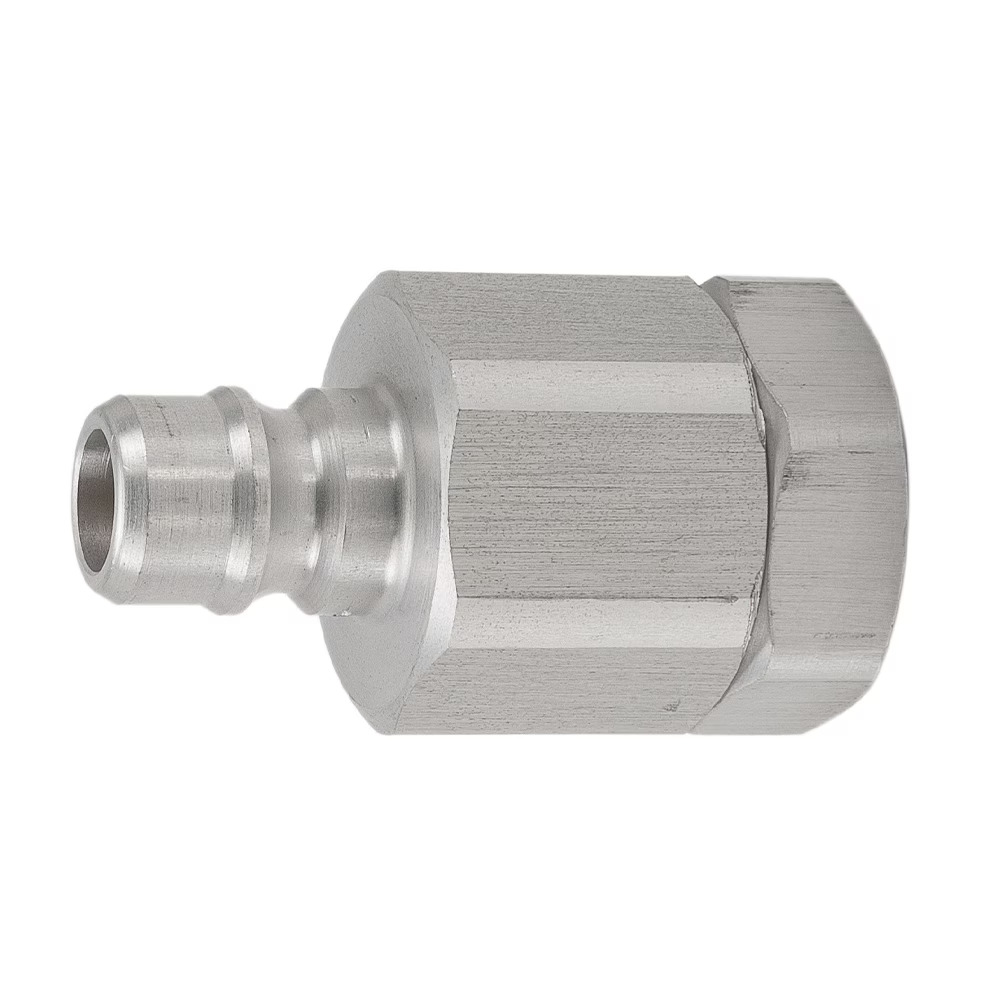 Multi-Purpose Hydraulic Quick Couplings - H Series Male Nipple Female NPTF Unvalved Aluminum