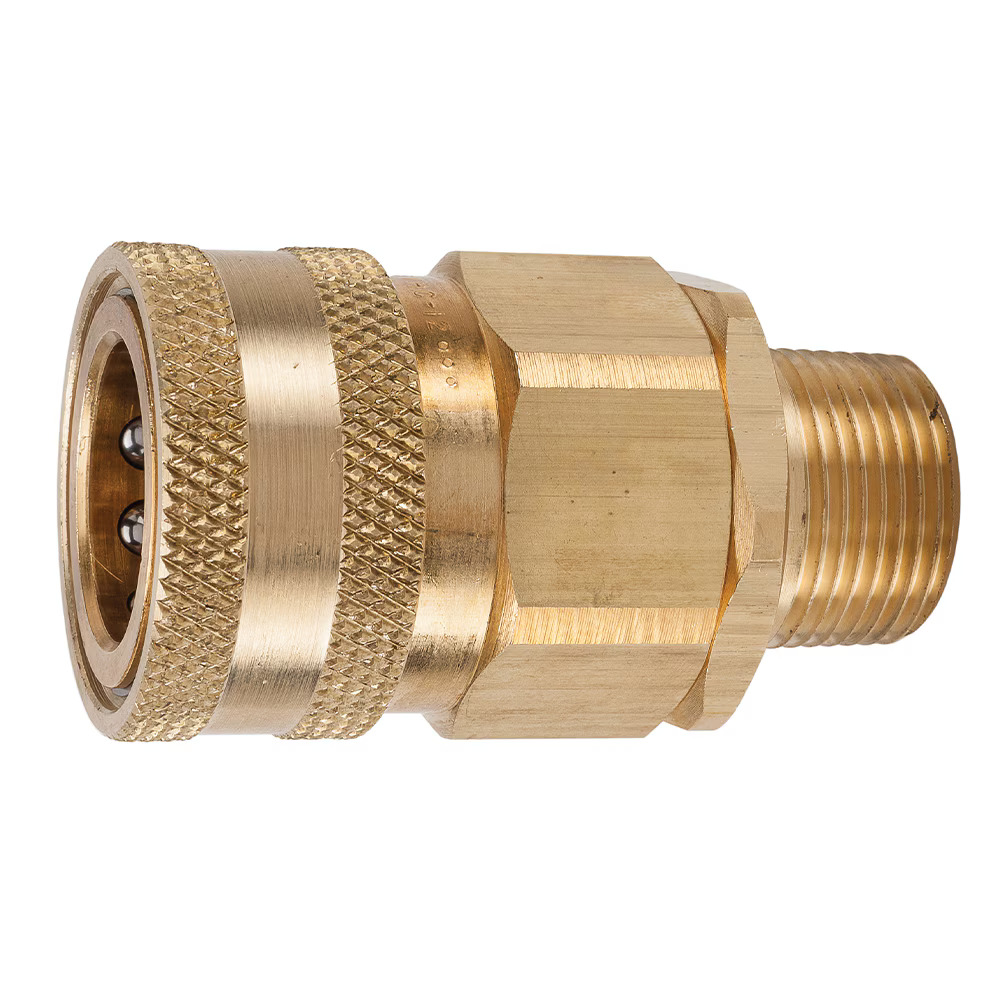 Multi-Purpose Hydraulic Quick Couplings - H Series Female Coupler Male NPT Poppet Brass