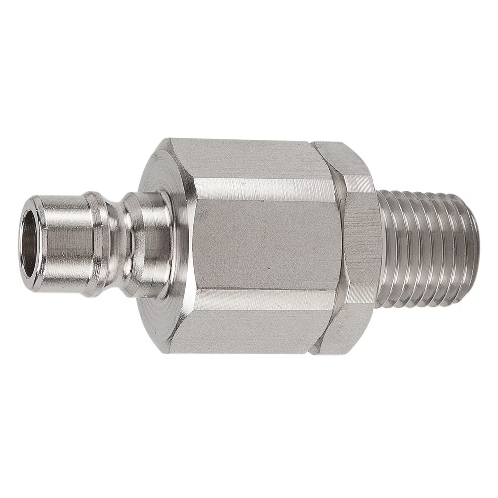 Multi-Purpose Hydraulic Quick Couplings - H Series Male Nipple Male NPT Poppet 316 Stainless Steel