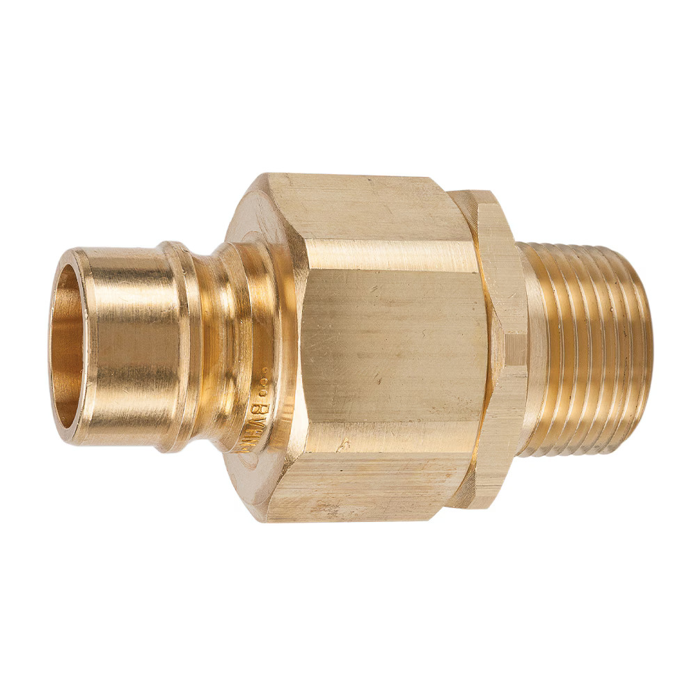Multi-Purpose Hydraulic Quick Couplings - H Series Male Nipple Male NPT Unvalved Brass