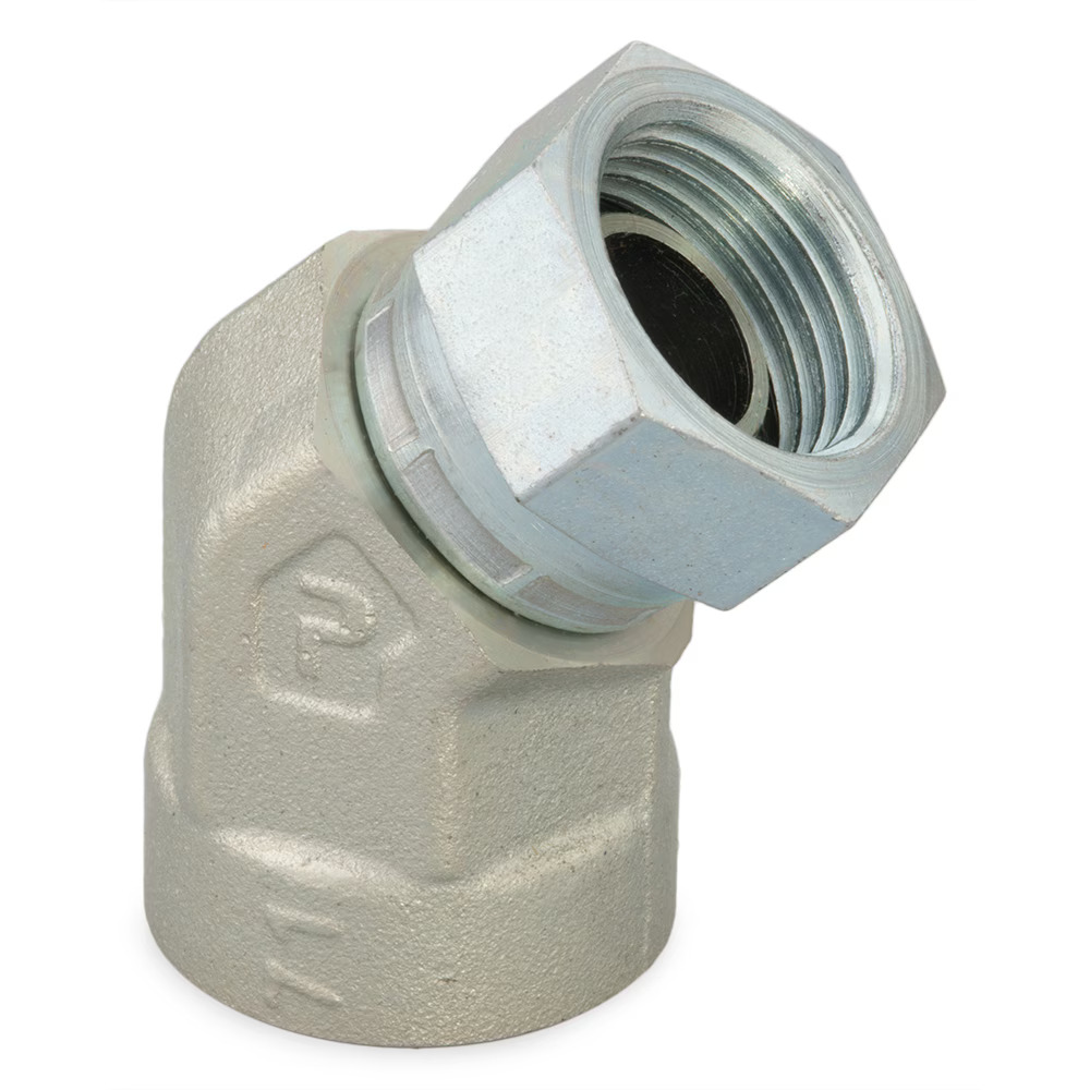 Pipe Fittings and Port Adapters 45° Elbow Female NPT/NPTF Female NPSM Swivel na NPT/NPTF to NPSM Swivel