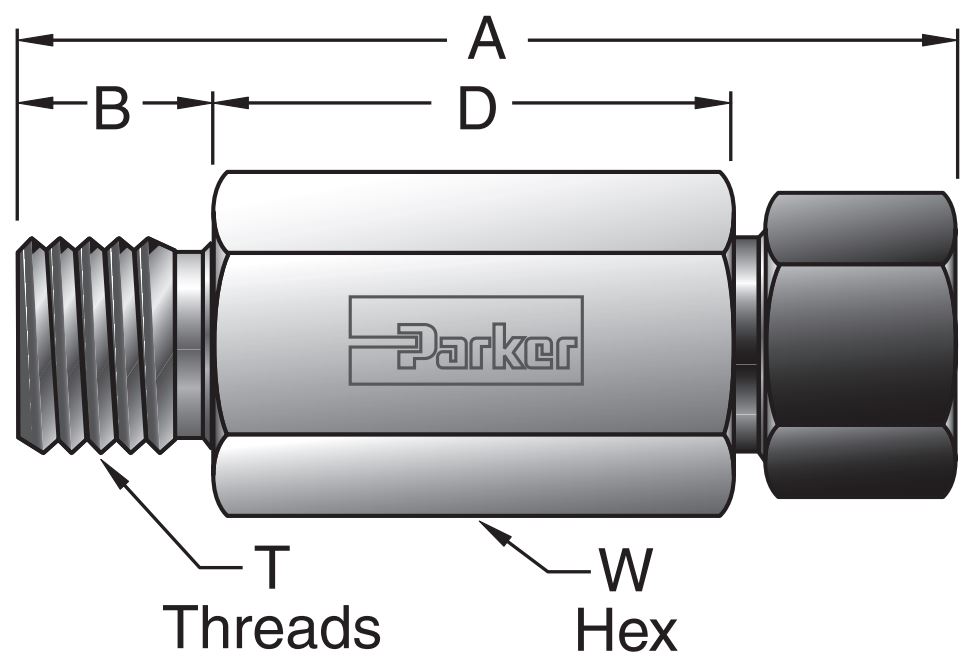 M40HBMP7 Type M" Højtryk Slange Til MPI™ Samler"