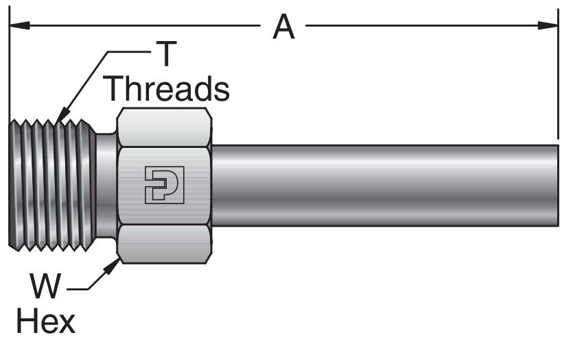 M40HT7 Type M" Højtryk Slange Adapter Til MPI™ Glatrør Ende"