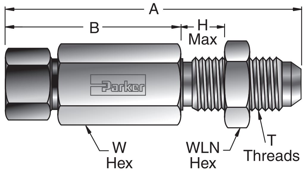 MP7H2BX 37°Udkravning Skotgennemførring Til MPI™ Samler