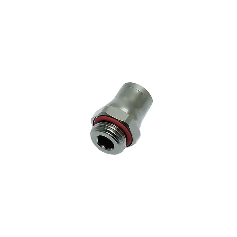 LF 3600 Chemical Nickel-Plated Brass Push-In Fittings Straight Brass FDA Chemical Nickel-plated Stud Fitting Male UNF