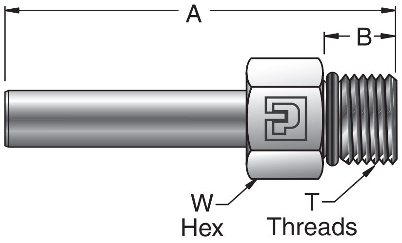 T7HOA MPI™ Glatrør Ende Til Han SAE O-Ring