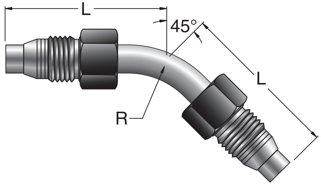 T7NBT7 45° MPI™ Glatrør Ende Vinkel
