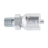 Crimp Style Hydraulic Hose Fitting - 43 Series Fittings Straight Male BSP Taper Pipe - Rigid (60° Cone