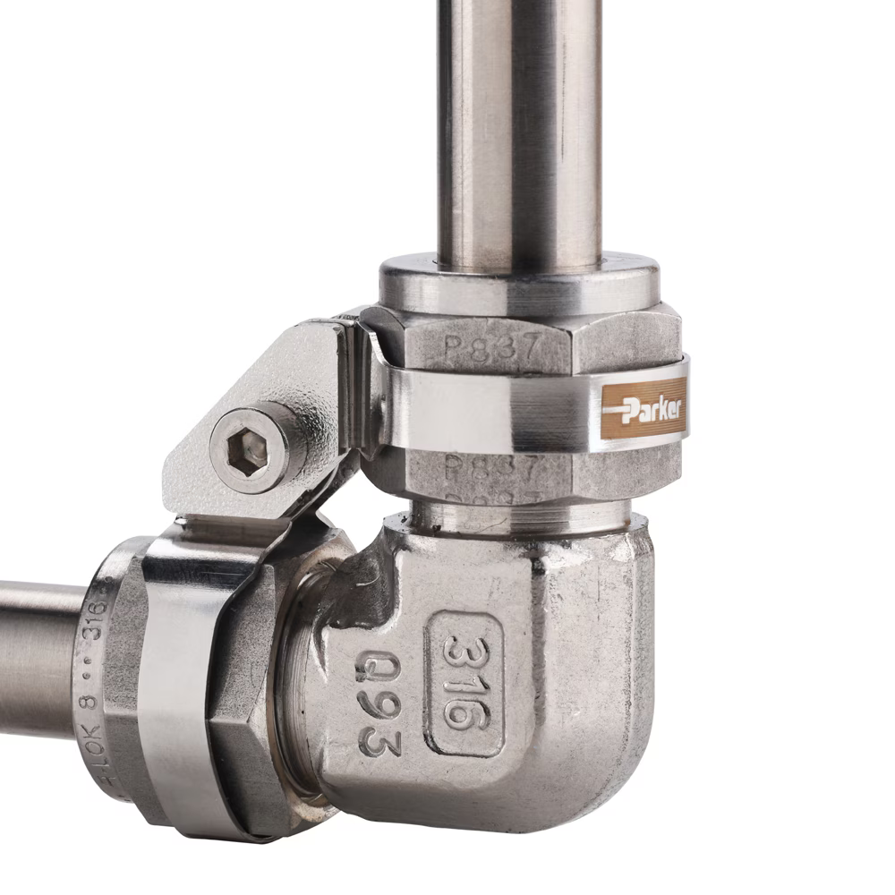 WireFree - Tube Fitting Locking Device Elbow