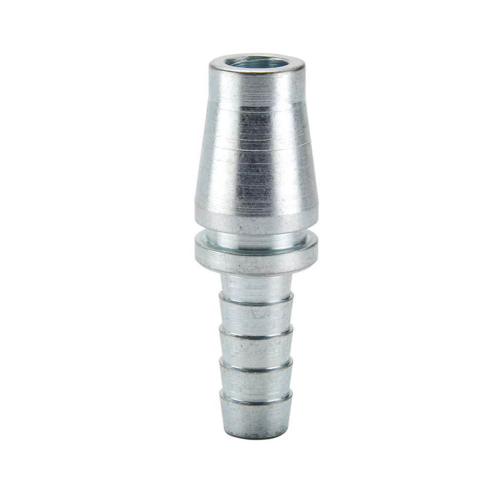 Twist Lock Schrader Interchange, Quick Connect Air Couplings  - TL Series Male Nipple Hose barb Unvalved