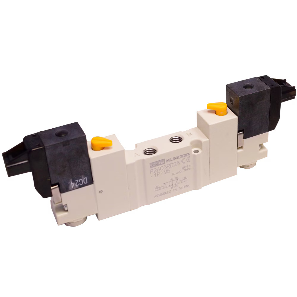 5-port Pilot Operated In-Line Type Solenoid Valve, ADEX Plus Series 5/2 Double