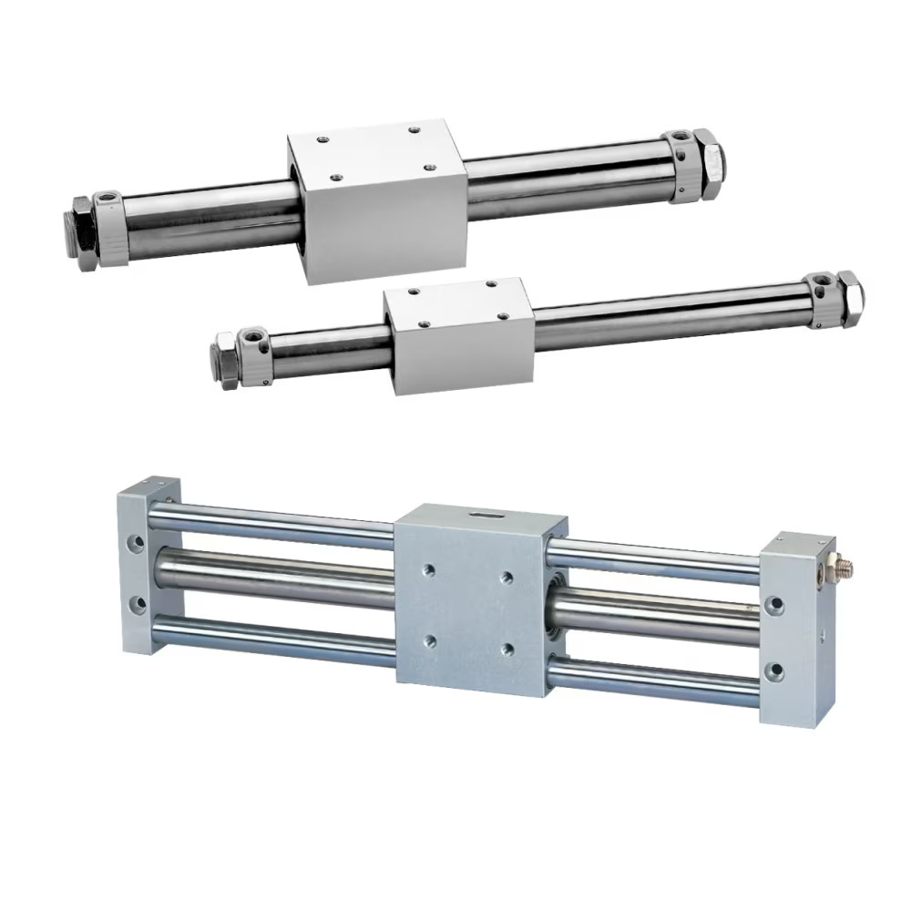 Magnetically coupled rodless cylinder- P1ZS / P1ZG / P1ZT Non-Guided