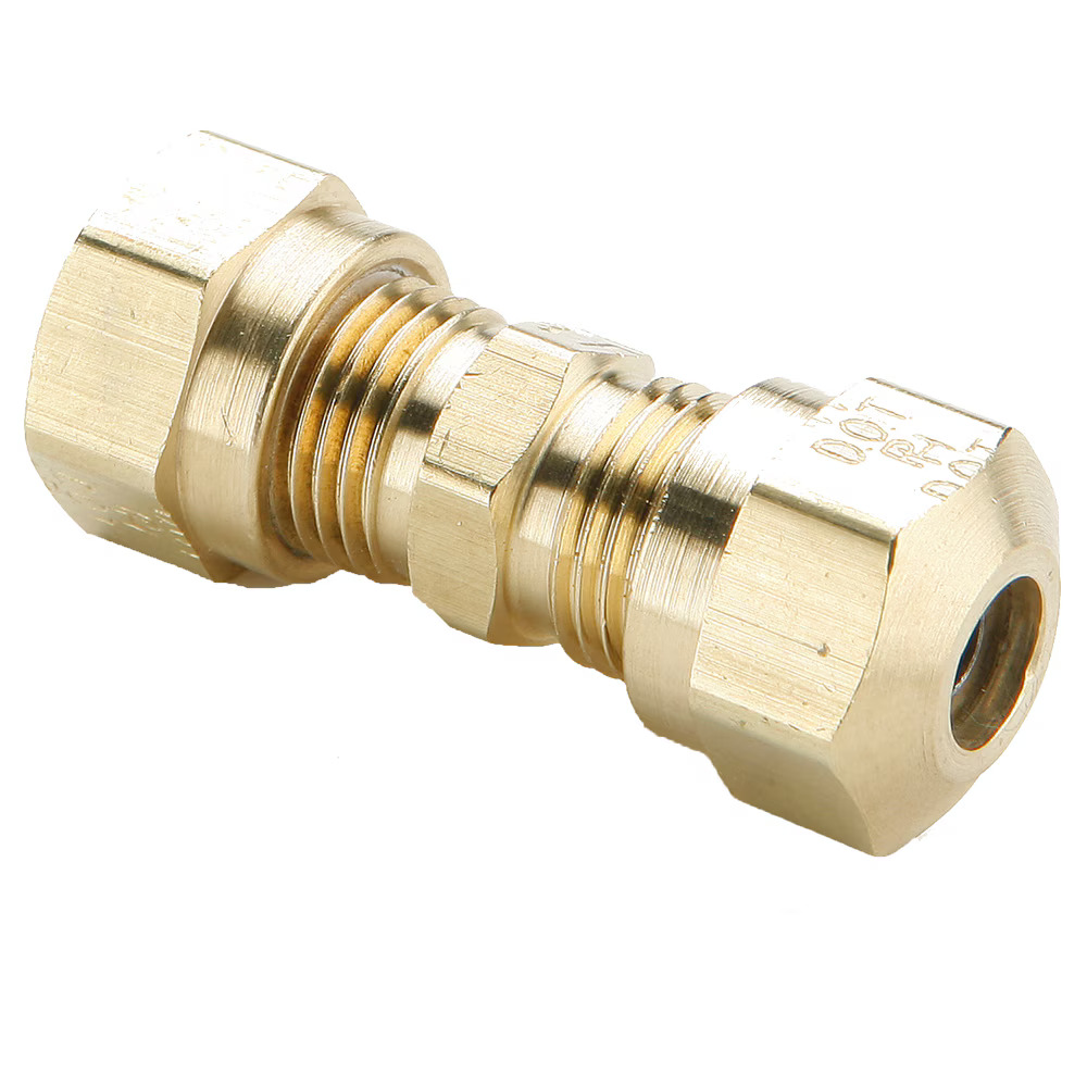 Air Brake D.O.T. Compression Style Fittings for J844 Tubing - NTA Union Tube to Tube